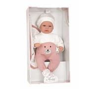 MuÑecas Arias Elegance Mies With Blanket With Laughter Mechanism Try Me Baby Doll 45 Cm Rose