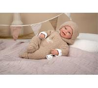 Muñecas Arias Muñeca Elegance Zoe, Poupée de Poids et de Collection Beige 45 cm, À Partir de 36 Mois
