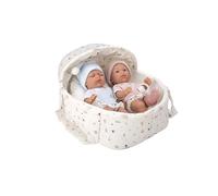 MuÑecas Arias Poupée Elegance Pillines Avec Nacelle En Vinyle 26 Cm