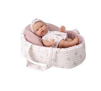 MuÑecas Arias Poupée Elegance Pillines Avec Nacelle Sac Et Corps En Vinyle 26 Cm