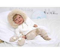 MuÑecas Arias Elegance Zoe With Mittens Weight Baby Doll 45 Cm Beige