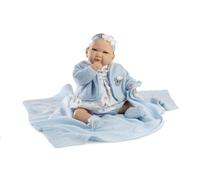 Muñecas Berbesa My Little Reborn, Doll with Blue Blanket