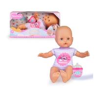Nenuco – Poupée souple NFN87000 – Biberon hochet, pyjama licorne, rose 35 cm