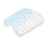Munefe 1.7L Double couche Cube Ice Cube Box and Ice Cube Box et plateau, Moule de fabrication de glaçons pour les cuisines familiales, les magasins de dessert et les restaurants,