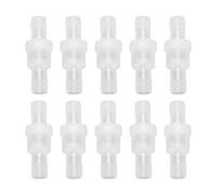 MUNEFE 10 Pcs 1 Way One Way Check Valve, Spring Check Valve, Hose Check Valve for Ensuring Fluid Control in A Variety of Applications (12mm Translucent)