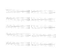 MUNEFE 10Pcs Spiral Binding Coil, Binding Spiral Sheet Coil, Capacity Spine Comb, Suitable for Offices, Classrooms, Libraries and Other Scenes (White)