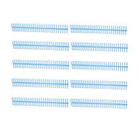 MUNEFE 10Pcs Spiral Binding Coil, Binding Spiral Sheet Coil, Capacity Spine Comb, Suitable for Offices, Classrooms, Libraries and Other Scenes (Blue)