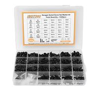 MUNEFE 1220 Pcs Screw Nut Washer Kit, Hex Socket Screw Nut, Screws Assortment Kit, Suitable for Professional Engineering and Projects