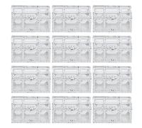 Munefe 12pcs Hollow Out Candy Box, European Hollow Out Candy Boxe, Chocolate Gift Trew Boxs for Wedding Party (Grand 31x31,5 cm) (Grand argent)