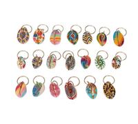 Munefe 20pcs Shell Dreadlocks Ring, Shell Dreadlocks Pendant, Shell Hair Traid Pendant, Convient aux banquets, aux festivals de cinéma et aux défilés de mode