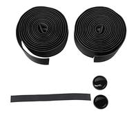 MUNEFE 2PCS Bike Gopybar Tapes, Handle Bar Tapes, Handle Bar Wrap pour VTT VTT ou aventure à vélo longue distance (Black)