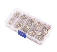 MUNEFE 300Pcs M3 Brass Standoffs, Motherboard Standoff, Male Female Hex Standoff for Meeting Diverse Motherboard Or Project Requirements