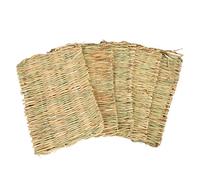 MUNEFE 5pcs Mat d'herbe de Lapin, 4 Saison Universal Warm-Woved Mat, nid de literie de Lapin pour Perroquet Hamster Rat