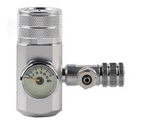 MUNEFE Aquarium CO2 Regulator, CO2 Single Gauge Display, CO2 Regulator Single Gauge for Accurate Transportation Of Appropriate Amount Of Carbon Dioxide (Small single table w21.8 interface without