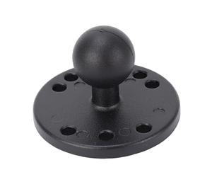 MUNEFE Base de Montage à rotule, Plaque de Montage pour Appareil électronique avec Trou AMPS, Support à Bille avec Plaque Ronde en Alliage d'aluminium pour Divers véhicules 1 po