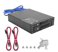 MUNEFE Botier De Disque Dur Externe, Botier De Support Mobile pour Disque Dur, Bote D'extraction De Lecteur Optique DualDisk pour Support 2.5/3.5 USB MR6203
