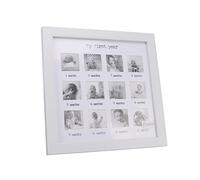 MUNEFE Cadre photo de première année Baby, Frame photo mensuel du nouveau-né, bébé 12 mois Cadre photo pour bébé Growth Record Baby Keepsake