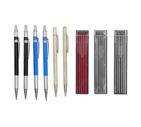 MUNEFE Carpenter Scriber Marking Kit, Woodworking Pencil Kit, Carpenter Pencil with Scriber for Marking Hard Materials Such As Stainless Steel and Glass