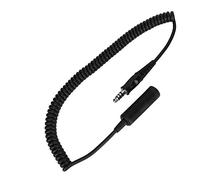 MUNEFE Cble D'extension pour Casque D'hélicoptère, Rallonge Enroulée pour Casque D'hélicoptère, Cble Unique D'extension pour Casque D'aviation pour U-92A/U à U-174/U