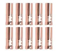 MUNEFE Couvercles De Douilles De Bougie en Métal, Tube De Base De Lampe à Bougie, Couvercles De Douilles De Bougie E14 pour Accessoires D'éclairage De Lustre 10 Pièces(Or Rose)