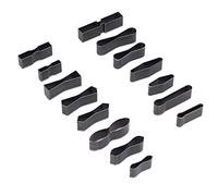 MUNEFE Ensemble de poinçons en forme de cuir, poinçon creux, ensemble de matrices de découpe du cuir, ensemble de poinçons en métal pour machine à poinçonner manuelle (15 pièces)