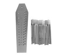 MUNEFE Ensemble de tarauds et filières miniatures, 14 pièces, ensemble de tarauds et filières, bijoutiers horlogers, matrice de taraudage pour la fabrication de bijoux, réparation