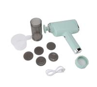 MUNEFE Handheld Electric Pasta Maker, Electric Potato Ricer and Pasta Maker Machine, USB Automatic Noodle Ramen Making Machine for Household Kitchen (Verte)