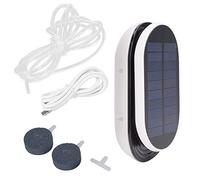 MUNEFE Kit de Pompe à air Solaire, Pompe à air USB pour Aquarium, aérateur oxygénateur Portable pour Fontaine de Jardin, Piscine, Aquarium