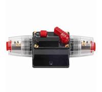 MUNEFE Manual Reset Fused Fuse, Circuit Breaker réinitialisation Fuseholder, Audio en ligne Disjoncteur de circuit réinitialisé Portez-vous pour bateau à cartouche (50Amp à 100Amp) (80A)