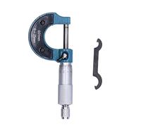 MUNEFE Micromètre En Acier Inoxydable, Outil De Mesure Micrométrique Extérieur, Ensemble De Micromètres D'épaisseur De Haute Précision Pour les Mesures De Mesure(0-25mm)