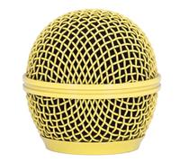 MUNEFE Microphone Grille Ball Head, Microphone Head Replacement, Grille Mic Replacement Ball Head for SM58S SM58LC BETA58 BETA58A SA M30 SV100 UT2 PGX24 SLX4 (Gold)