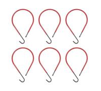 MUNEFE Mining Cable Hooks, Mining Cable Hook Ceiling Hanger, Carbon Steel Polyethylene Cable Hanger Clips for Fixing Cable (6PCS)