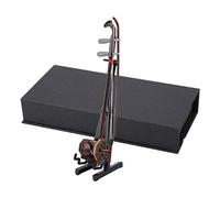 MUNEFE Modèle D'instruments De Musique Miniatures en Bois, Modèle Mini Erhu avec étui, Mini Affichage D'instruments De Musique pour la Décoration Intérieure(15CM)