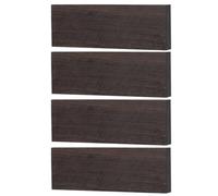 MUNEFE MX0126D Ebony DIY Knife Scales, Musical Instrument Knife Scales, Ironwood Knife Handle Scales for Handles, Paperweights and Other Purposes (4Pcs 120x40x10mm)