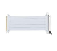Munefe PCIe 5.0 Riser Cable, GPU Extension Riser Cable, Extensions de câbles Blancs, adaptés aux étuis informatiques, aux serveurs et aux systèmes de Refroidissement par Eau (40cm)