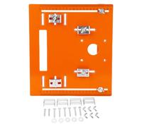 MUNEFE Plaque de base pour scie circulaire, kit de plaque de base pour machine de découpe, plaque d'insertion pour table de toupie avec marquages clairs pour le travail du bois
