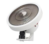 MUNEFE Small Wall Mount Fan with Remote Control, Wall Mounted Oscillating Fan, Mini Oscillating Fan with Night Light 3 Speeds for RV Bedroom Home Office Garage White