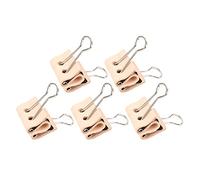 MUNEFE Stainless Steel Clips, Metal Binder Clips, Colored Binder Clips, Suitable for Offices, Families and Schools