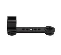 MUNEFE Triple Cold Shoe Extension Bracket, Microphone Stand Bracket, Cold Shoe Mount Converter for LED Lights, Microphones, And More (Black)