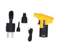MUNEFE Turbo Jets Blower, Compressed Air Duster, Electric Air Duster, Suitable for Outdoor Sports, Camping, Travel, Etc (Yellow)