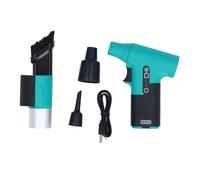 MUNEFE Turbo Jets Blower, Compressed Air Duster, Electric Air Duster, Suitable for Outdoor Sports, Camping, Travel, Etc (Green)
