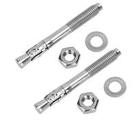 MUNEFE Vis d'ancrage à vis de réglage en Acier Inoxydable, Ancre à Coin, équipement d'escalade extérieur Piton à Boulon d'expansion pour la Fixation 2 pièces