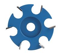 MUNEFE Woodworking Angle Grinder Slotting Tool, 6 Teeth Wood Milling Cutter, Wood Carving Disc 6 Teeth for Softwoods Hardwoods