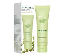 Mung Bean Nettoyant pour le visage au pH équilibré pour un double nettoyage, nettoyant pour le visage profond, convient pour les peaux sensibles, nettoyant pour masque facial, extracteur de points