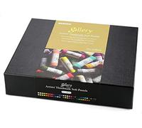 MUNGYO Gallery Boîte Secs à l’écu Extra-Fins Faits Main, pour Artiste et débutant, 60 Pastels Tendres Assortis Lot Doux roulés qualité, consistance Douce, Carton, Coloré, 60er