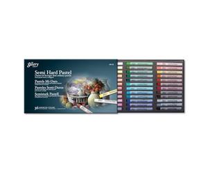 Mungyo Gallery Semi-Hard Pastels Cardboard Box Set of 36 - Assorted Colors by