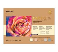 MUNGYO Lot de 30 feuilles de papier pastel professionnel A4 pour pastel à l'huile, pastel sec (assortiment doux)