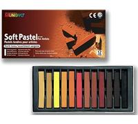 Mungyo Set de 12 Crayons secs carrés Sanguine