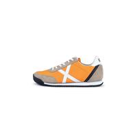 MUNICH Baskets basses 'Riber' taupe / orange / blanc, Taille 44
