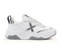 Munich Baskets Blanches à Lacets en Cuir pour Femme 8770179 Wave 37